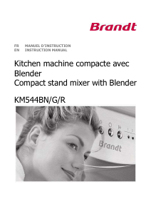 Handleiding Brandt KM544BN Standmixer