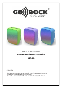 Manual Go Rock GR-60 Speaker