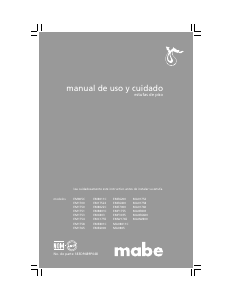 Manual de uso Mabe MA01752 Cocina