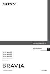 Manual Sony Bravia KDL-40V4210 LCD Television