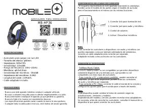 Manual de uso Mobile+ MB-HP36 Auriculares