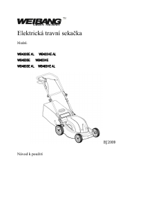 Manuál Weibang WB433SE AL Travní sekačka