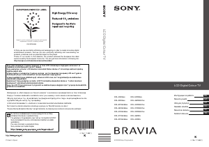 Návod Sony Bravia KDL-40V5610 LCD televízor