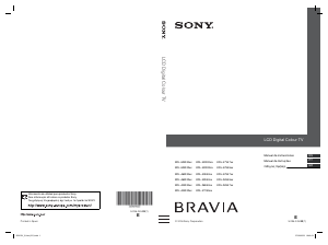 Manual Sony Bravia KDL-40W4230 Televisor LCD