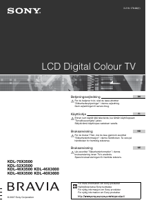 Bruksanvisning Sony Bravia KDL-40X3500 LCD-TV