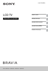 Priročnik Sony Bravia KDL-42EX440 LCD-televizor