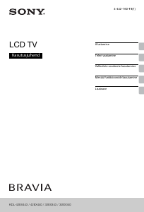 Kasutusjuhend Sony Bravia KDL-42EX443 LCD-teler