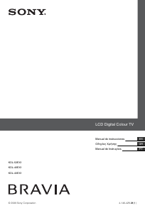 Manual de uso Sony Bravia KDL-46EX1 Televisor de LCD