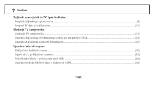 Priročnik Sony Bravia KDL-46EX401 LCD-televizor
