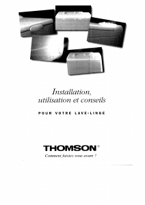 Mode d’emploi Thomson ACS1000T Lave-linge
