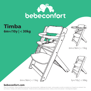 Mode d’emploi Bébé Confort Timba Chaise haute bébé