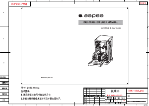 Manual Aspes ALV1046 Dishwasher