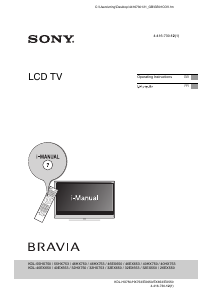 Manual Sony Bravia KDL-46EX650 LCD Television