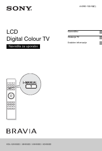 Priročnik Sony Bravia KDL-46HX800 LCD-televizor