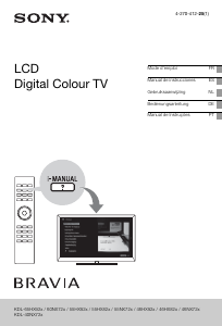Manual de uso Sony Bravia KDL-46HX823 Televisor de LCD