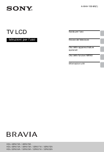 Manuale Sony Bravia KDL-46R470A LCD televisore