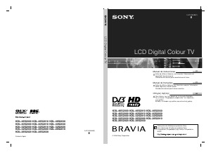Manual de uso Sony Bravia KDL-46S2000 Televisor de LCD