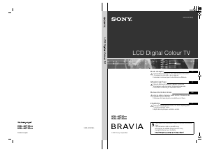 Käyttöohje Sony Bravia KDL-46T3500 Nestekidetelevisio