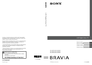 Manuál Sony Bravia KDL-46W4720 LCD televize