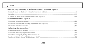 Návod Sony Bravia KDL-46Z5800 LCD televízor