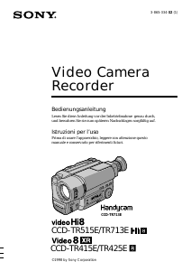 Bedienungsanleitung Sony CCD-TR415E Camcorder