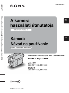 Használati útmutató Sony CCD-TRV228E Videokamera