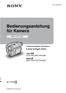 Bedienungsanleitung Sony CCD-TRV238E Camcorder