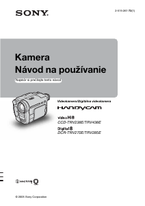 Návod Sony CCD-TRV438E Videokamera