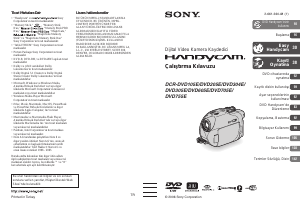 Kullanım kılavuzu Sony DCR-DVD305E Kaydedici kamera
