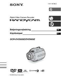 Käyttöohje Sony DCR-DVD505E Kameranauhuri