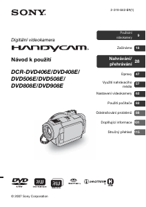 Manuál Sony DCR-DVD506E Videokamera