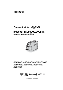 Manual Sony DCR-DVD605E Cameră video
