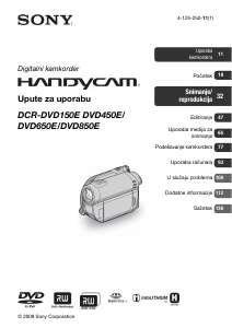 Priručnik Sony DCR-DVD650E Videokamera