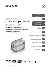 Hướng dẫn sử dụng Sony DCR-DVD710E Máy quay phim