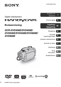 Bruksanvisning Sony DCR-DVD808E Videokamera
