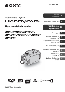 Manuale Sony DCR-DVD908E Videocamera