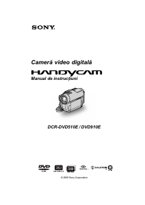 Manual Sony DCR-DVD910E Cameră video