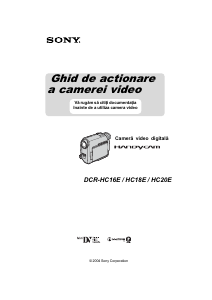 Manual Sony DCR-HC20E Cameră video