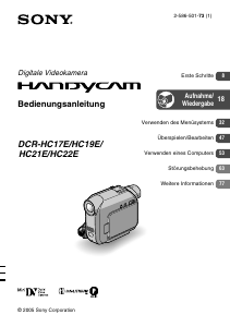 Bedienungsanleitung Sony DCR-HC21E Camcorder