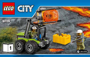 Manual Lego set 60125 City Volcano heavy-lift helicopter