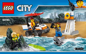 Manual Lego set 60163 City Set inicial da guarda costeira