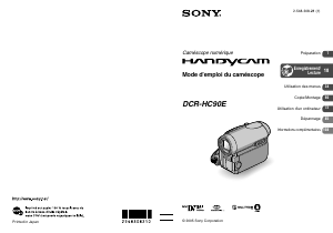 Mode d’emploi Sony DCR-HC90E Caméscope
