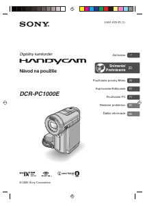 Návod Sony DCR-PC1000E Videokamera