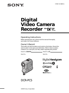 Handleiding Sony DCR-PC53E Camcorder
