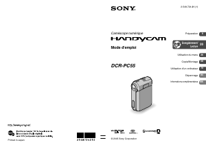 Mode d’emploi Sony DCR-PC55E Caméscope