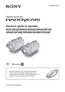 Priručnik Sony DCR-SR190E Videokamera