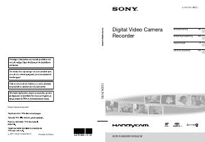 Käyttöohje Sony DCR-SR21E Kameranauhuri