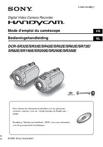Mode d’emploi Sony DCR-SR290E Caméscope