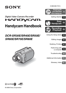 Handleiding Sony DCR-SR40E Camcorder