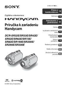 Návod Sony DCR-SR52E Videokamera
